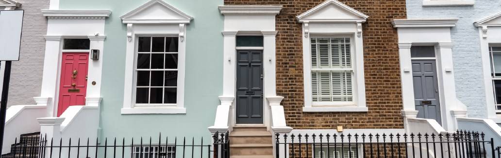 A row of houses