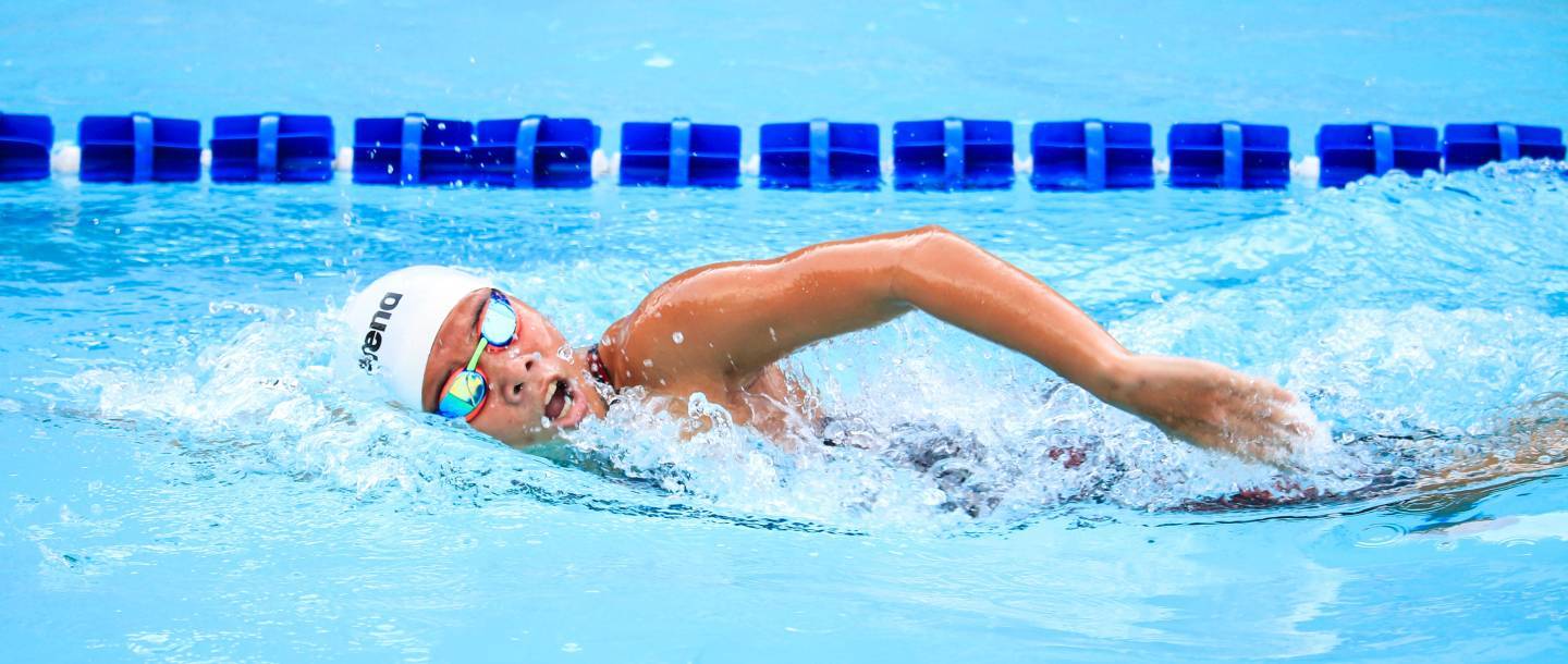 Woman swimming