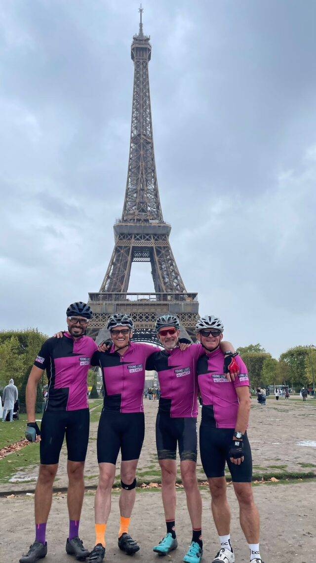 CSR initiative - YLVC team picture in front of Eiffel Tower